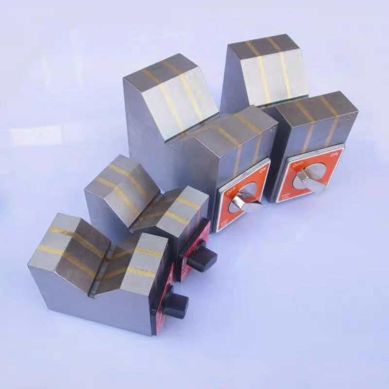 Magnet V blok materijala